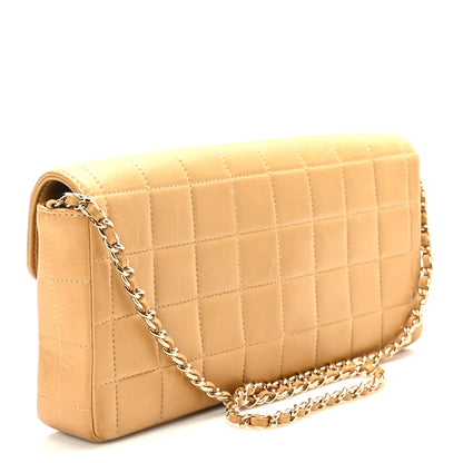 Chanel Lambskin East West Chocolate Bar Flap Beige 3 of 10