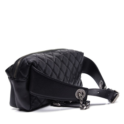 Chanel Calfskin Quilted Waist Bag Black 3 of 14
