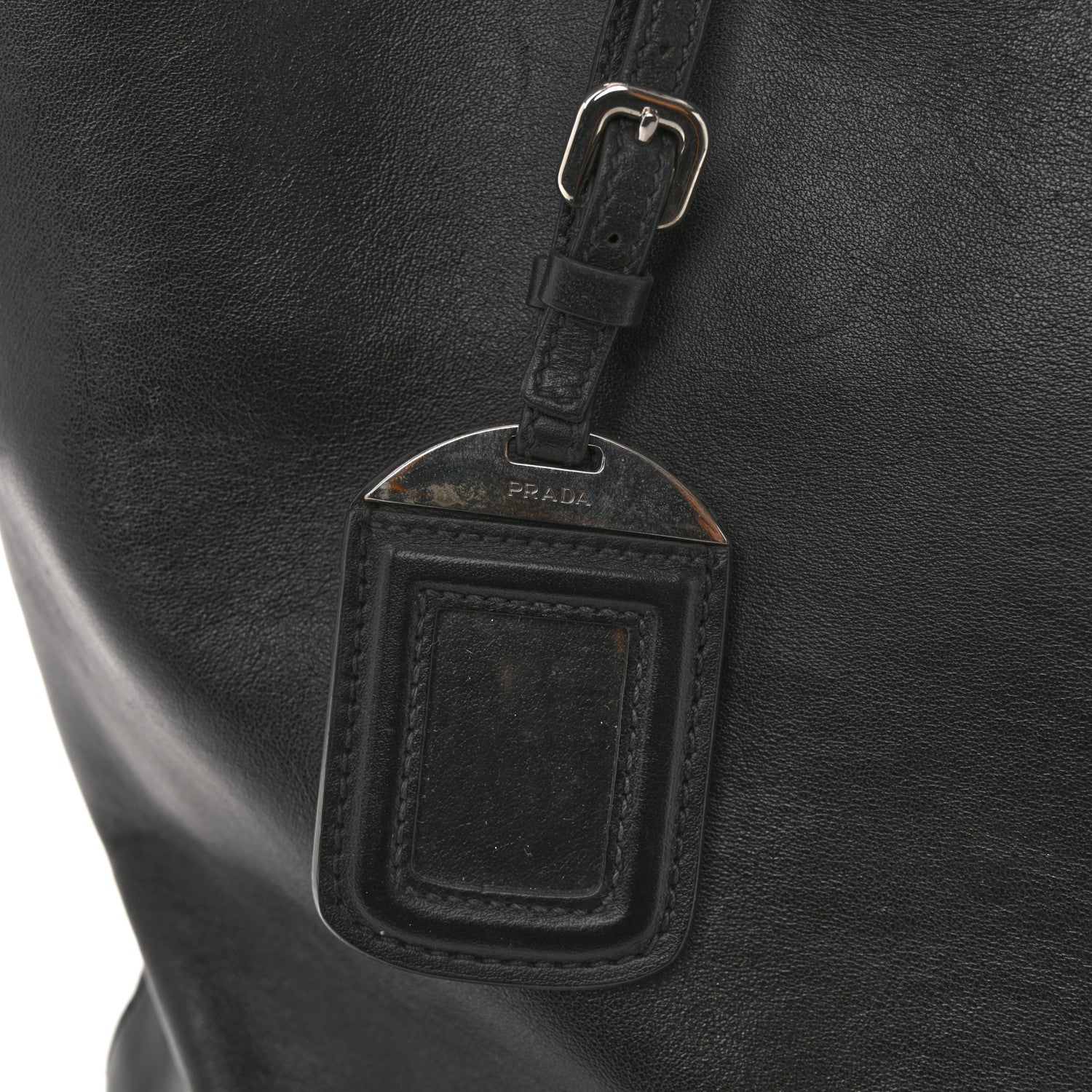Prada Soft Calf Shopping Tote Black 14 of 14