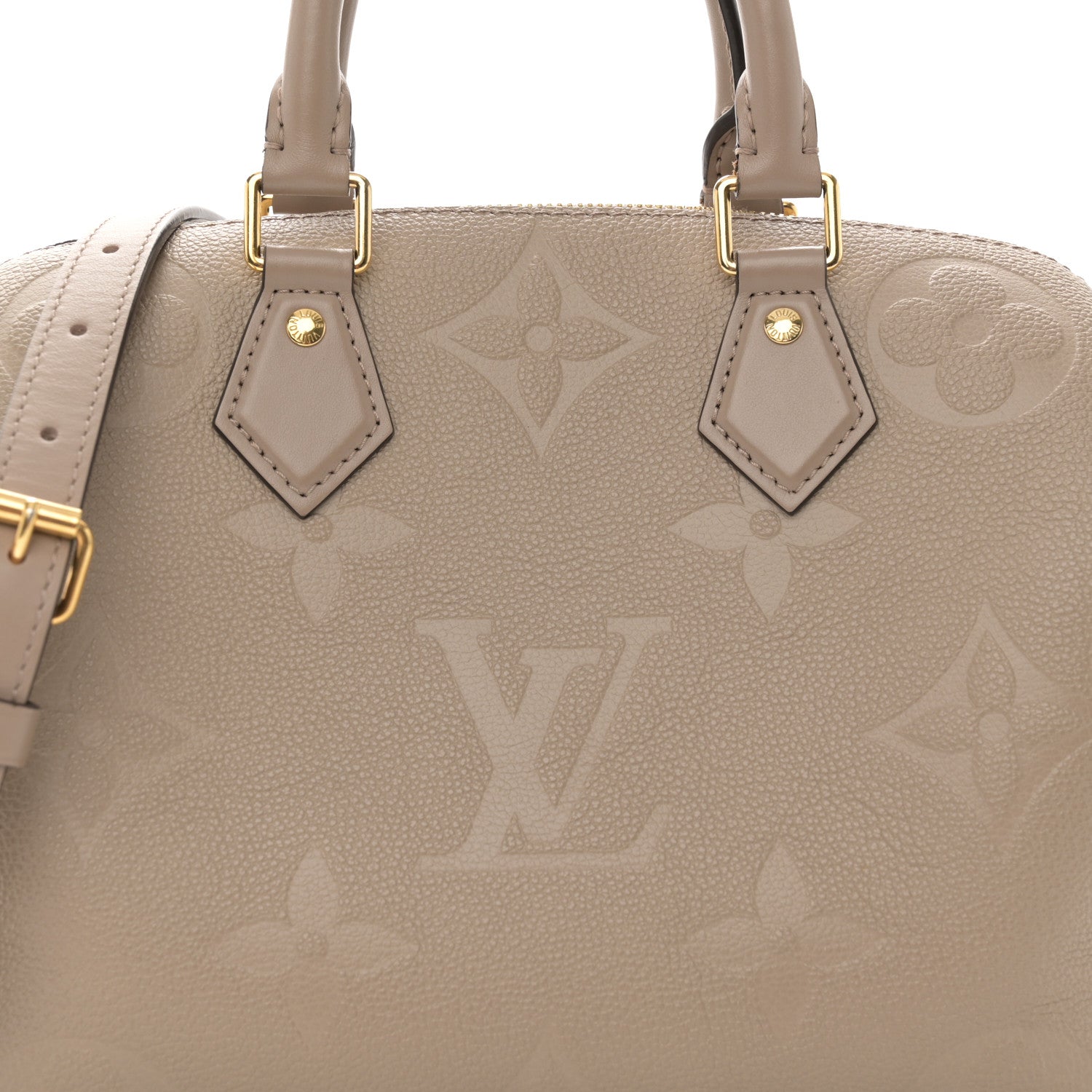 Louis Vuitton Empreinte Monogram Giant Speedy Bandouliere 25 Tourterelle 7 of 9