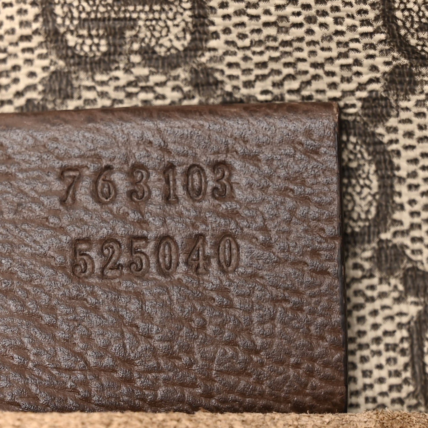 GG Supreme Monogram Calfskin Web Small Jackie 1961 Shoulder Bag Beige Brown Sugar
