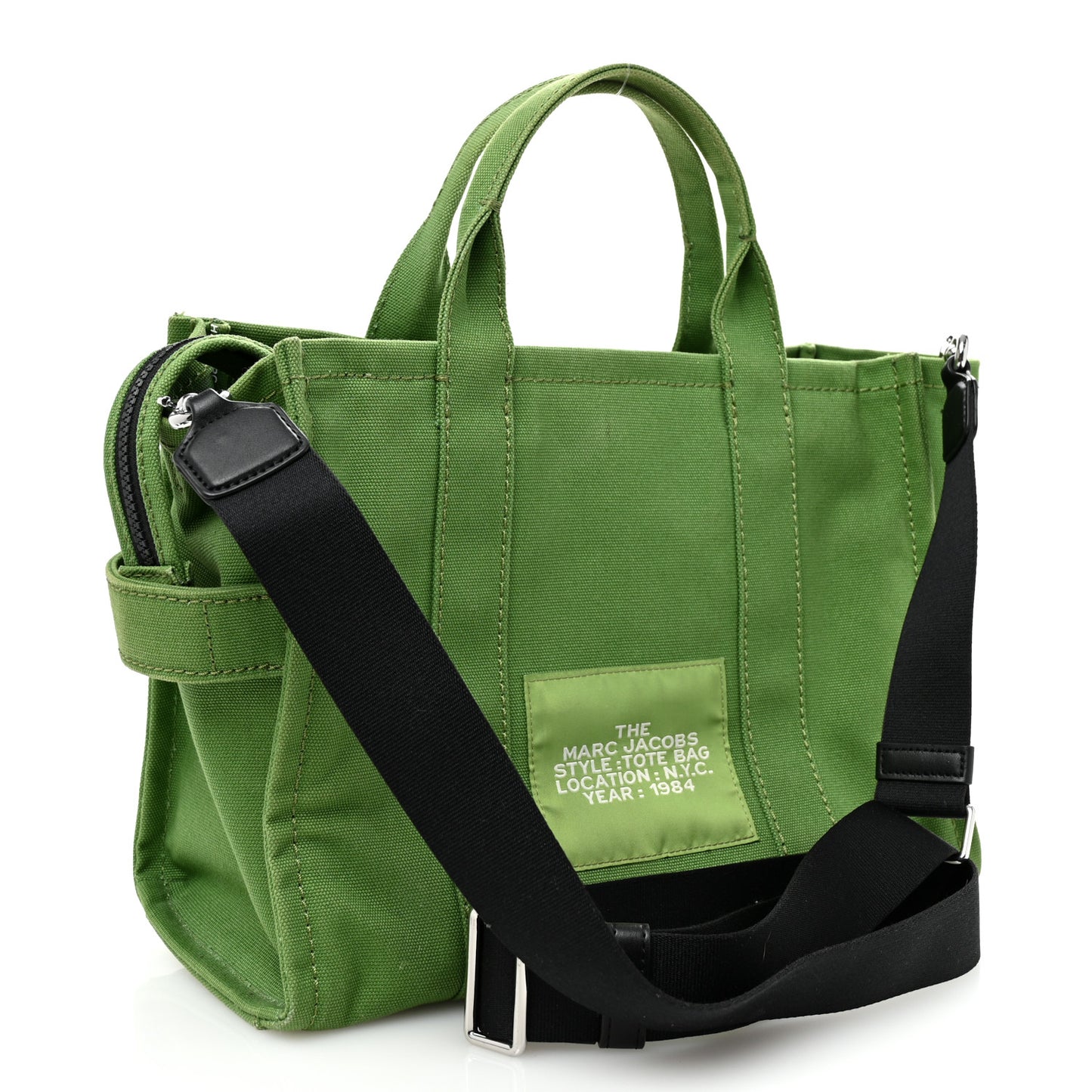 Cotton Canvas Medium The Traveler Tote Bag Aloe
