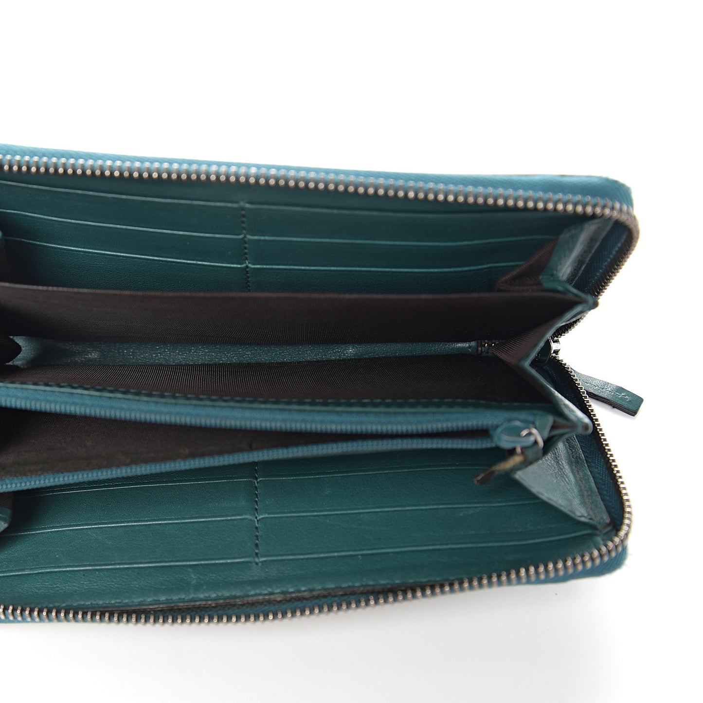 Microguccissima Zip Around Wallet Deep Cobalt