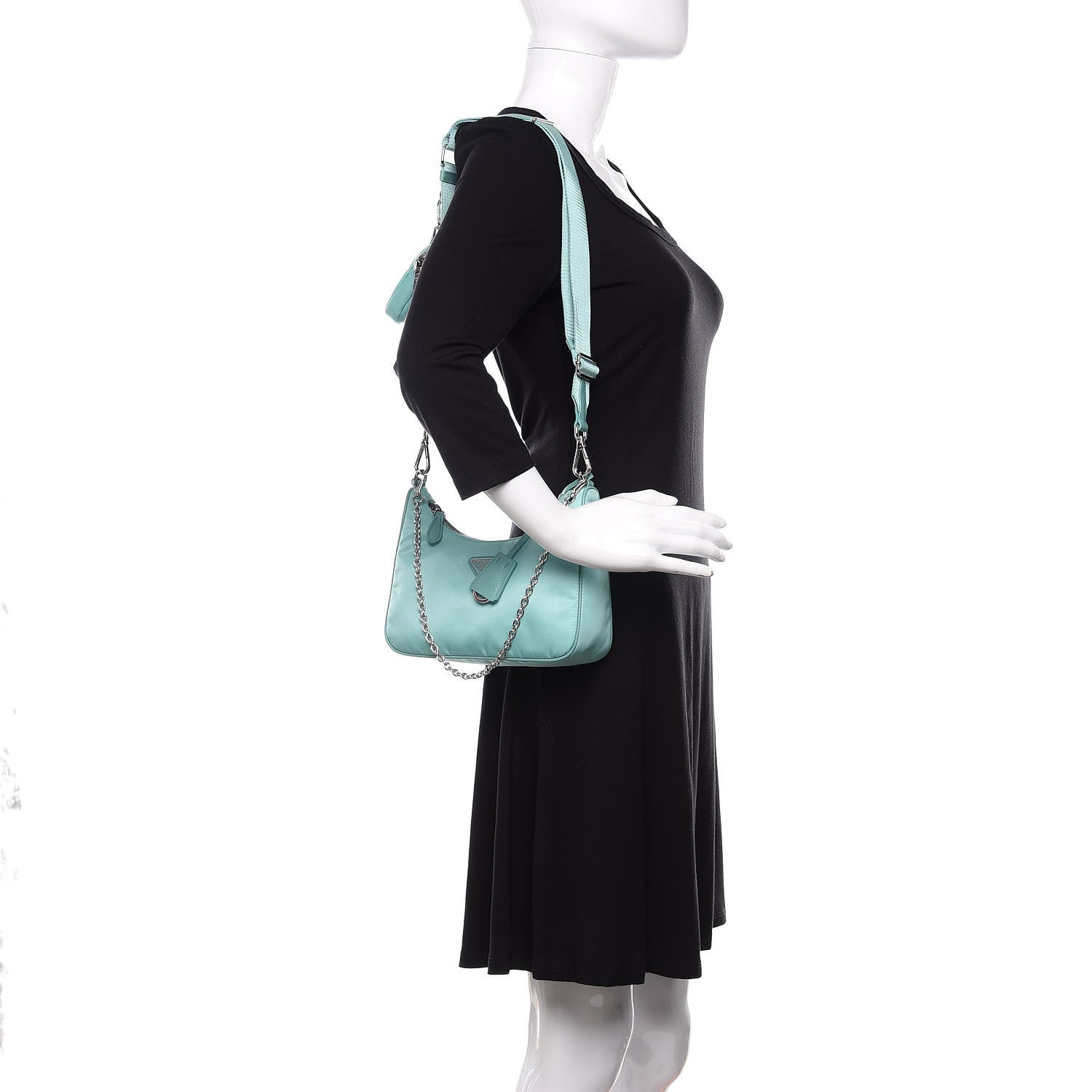 Prada Nylon Saffiano Re-Edition 2005 Shoulder Bag Giada 2 of 9