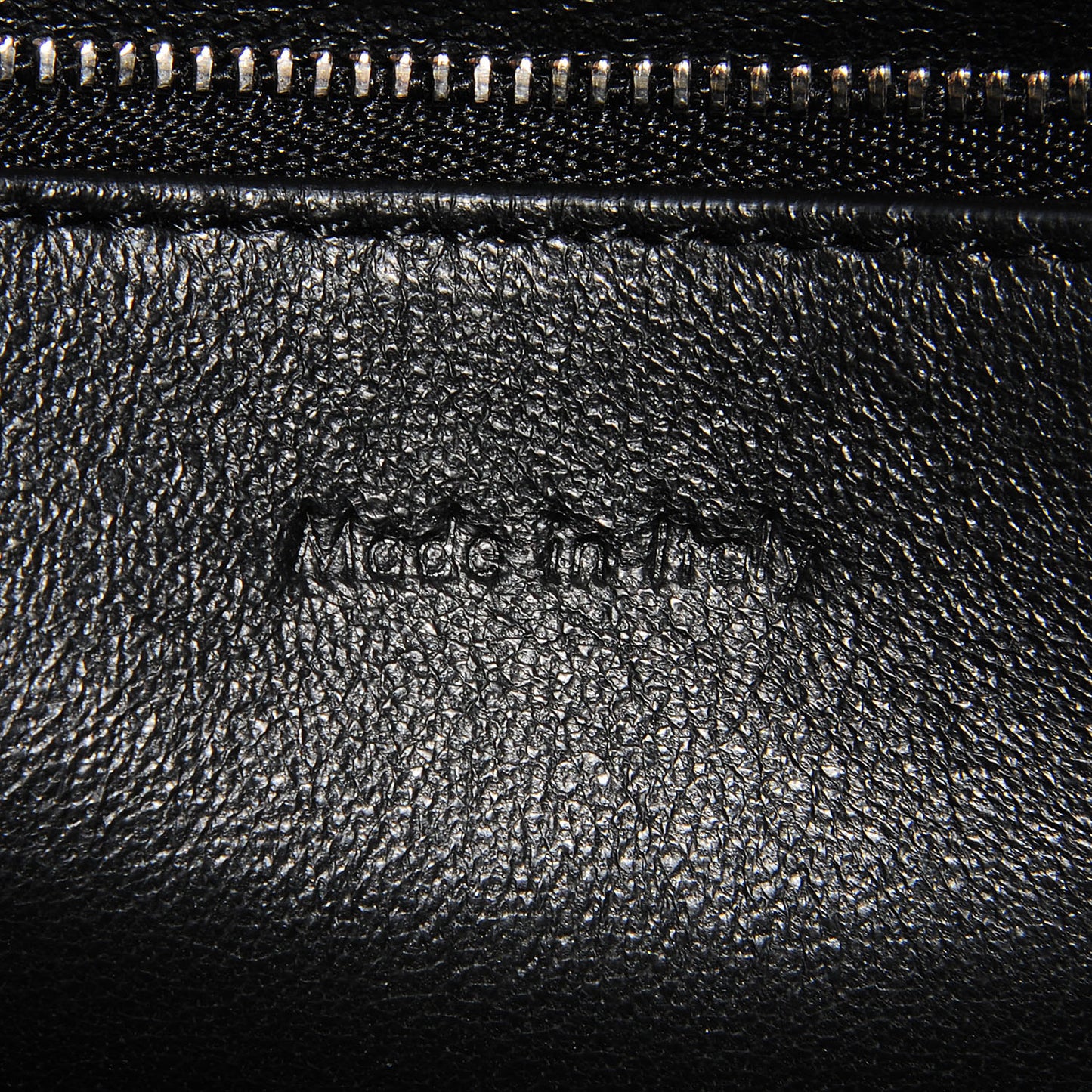 Grained Calfskin Large Edge Shoulder Bag Black