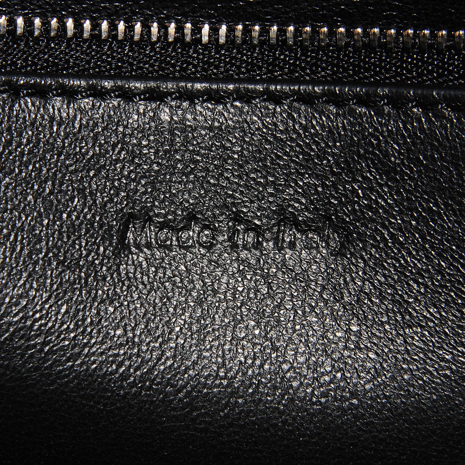 Celine Grained Calfskin Large Edge Shoulder Bag Black 8 of 8