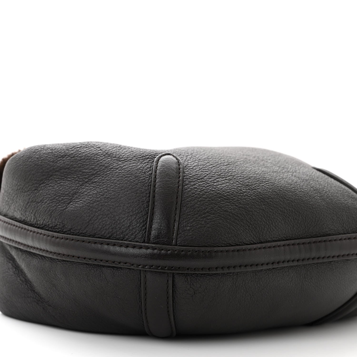 Bottega Veneta Calfskin Shearling Aviator Mini Jodie Dark Brown Fondant 9 of 10
