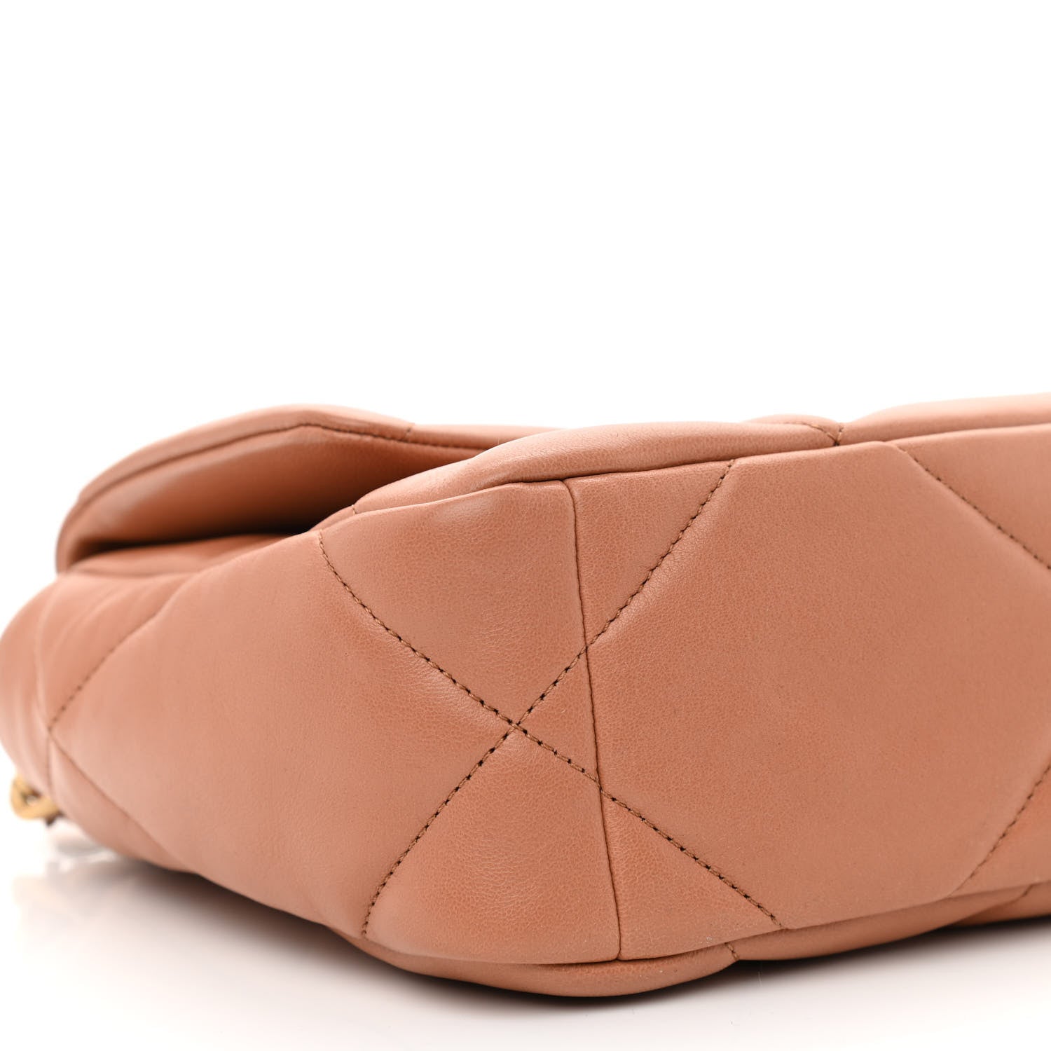 Chanel Lambskin Quilted Medium Chanel 19 Flap Brown 9 of 10
