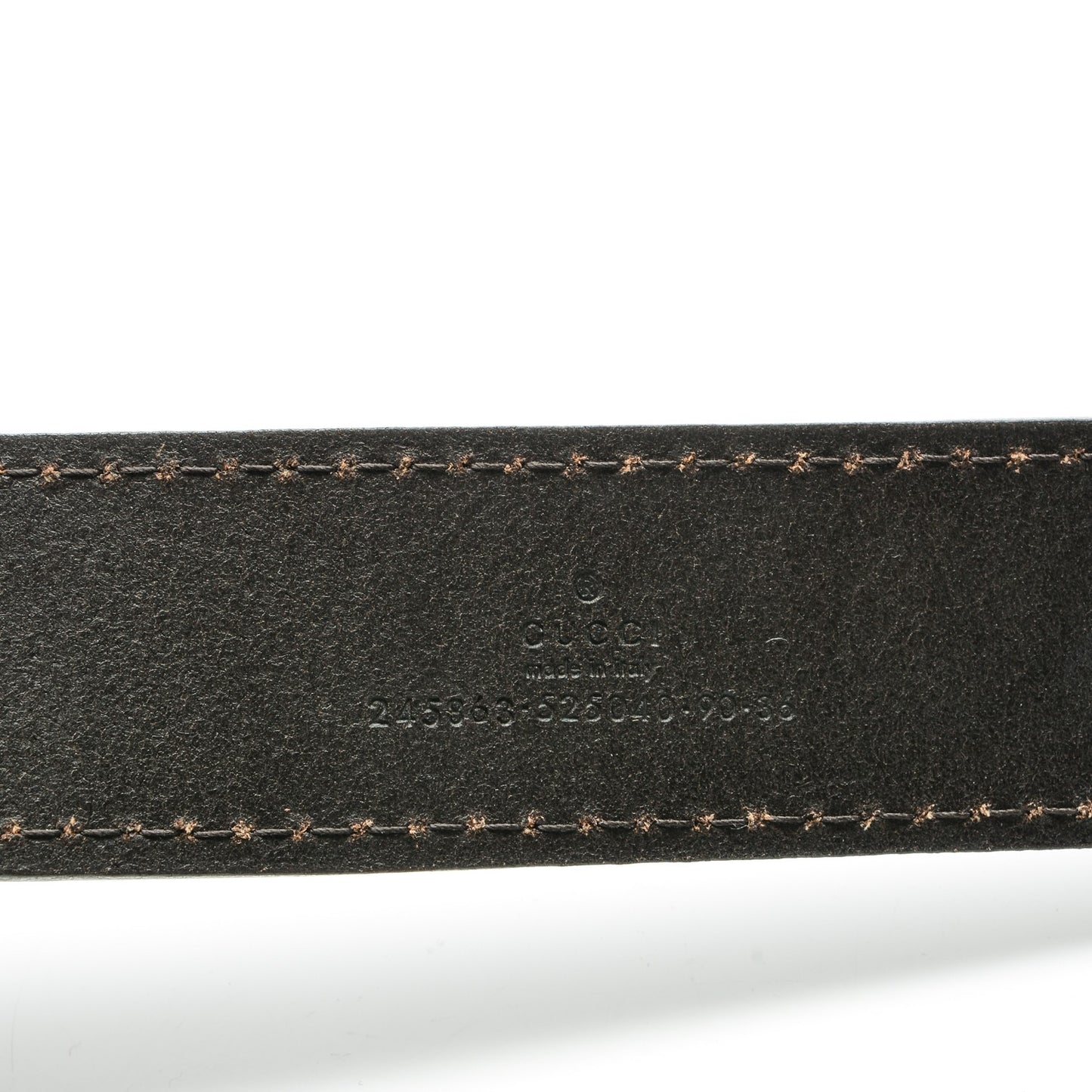 Leather Bamboo Interlocking G Belt 90 36 Black