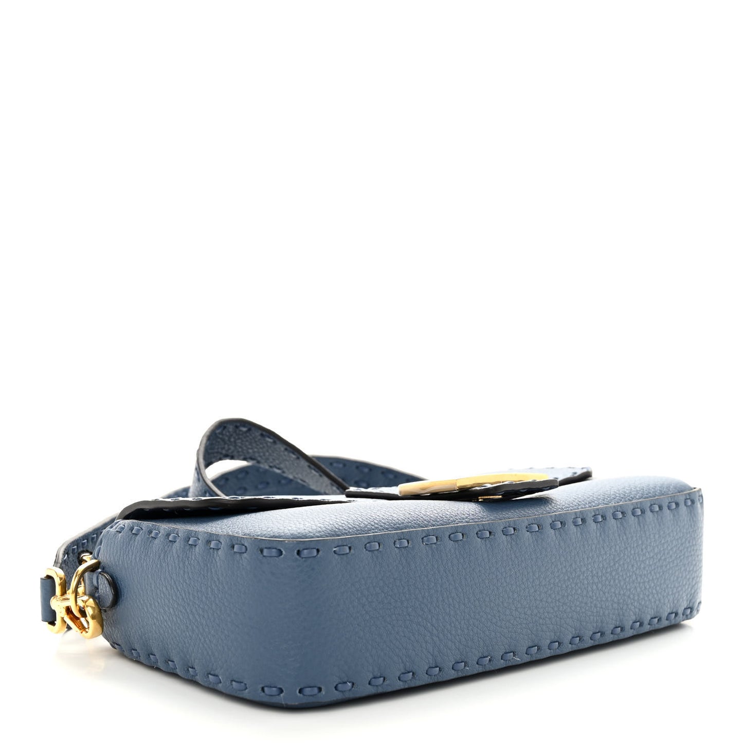 Cuoio Roma Sellerissima Nappa Sintetica Tape Stitch Baguette Mirto