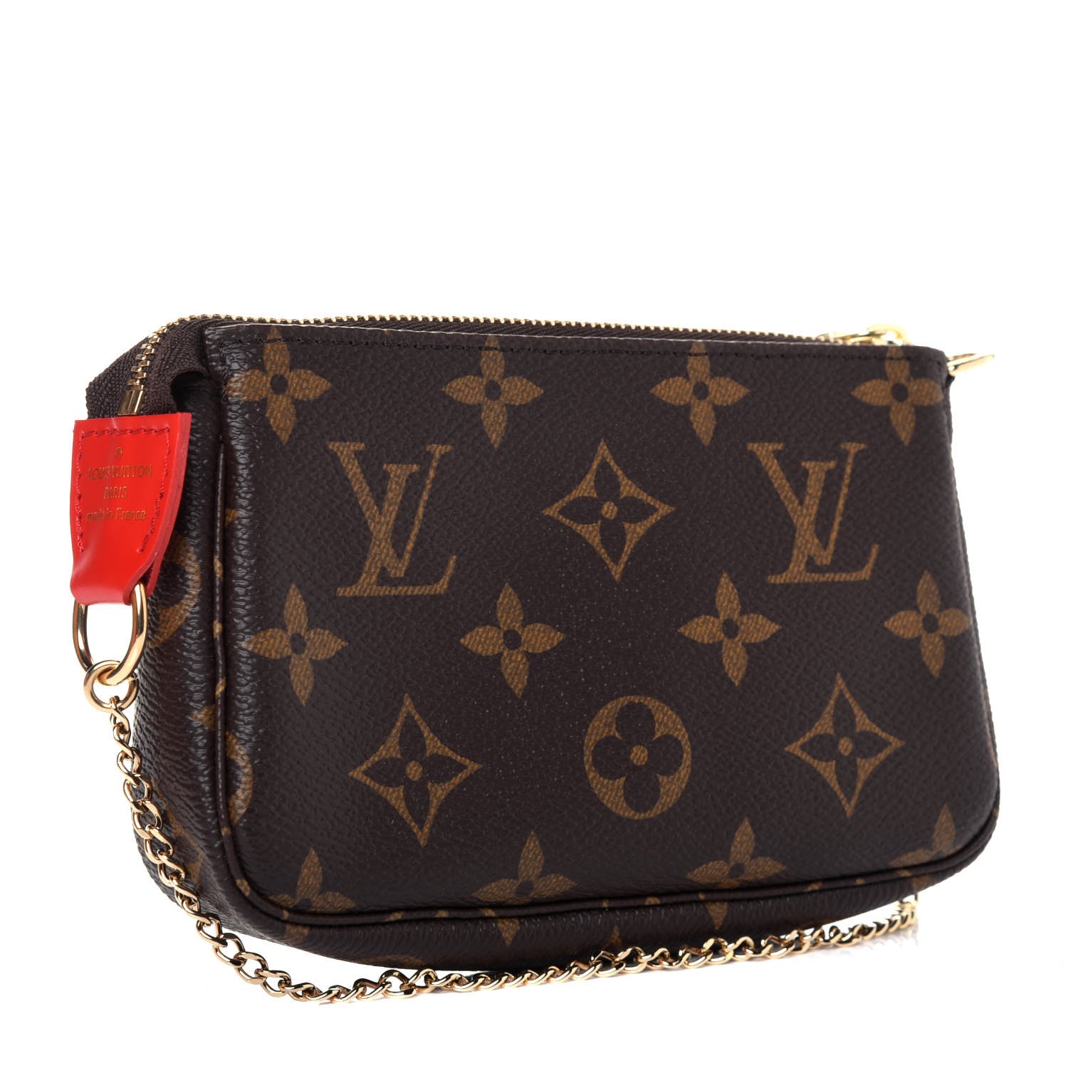 Louis Vuitton Monogram 2020 Christmas Animation Bumper Cars Mini Pochette Accessories Coquelicot 3 of 10