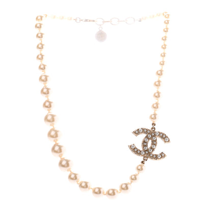 Chanel Pearl CC 100th Anniversary Necklace Light Gold 3 of 5
