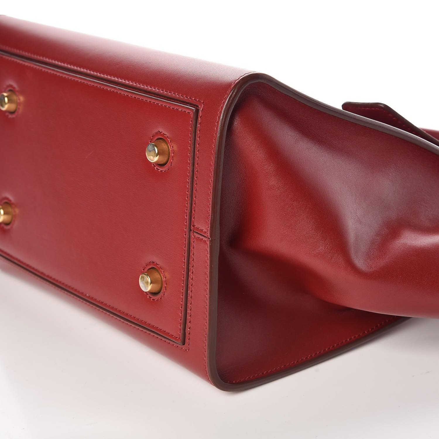 Celine Palmelato Calfskin Mini Tie Knot Tote Red 6 of 8