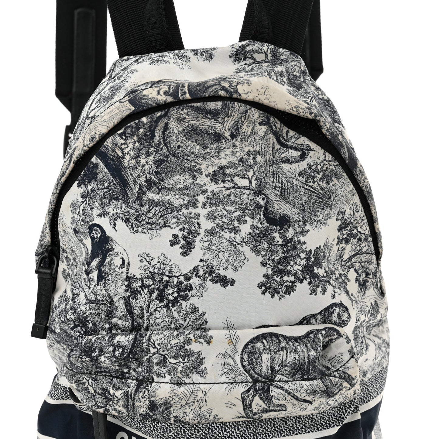 Nylon Technical Fabric Toile De Jouy Small Diortravel Backpack Blue