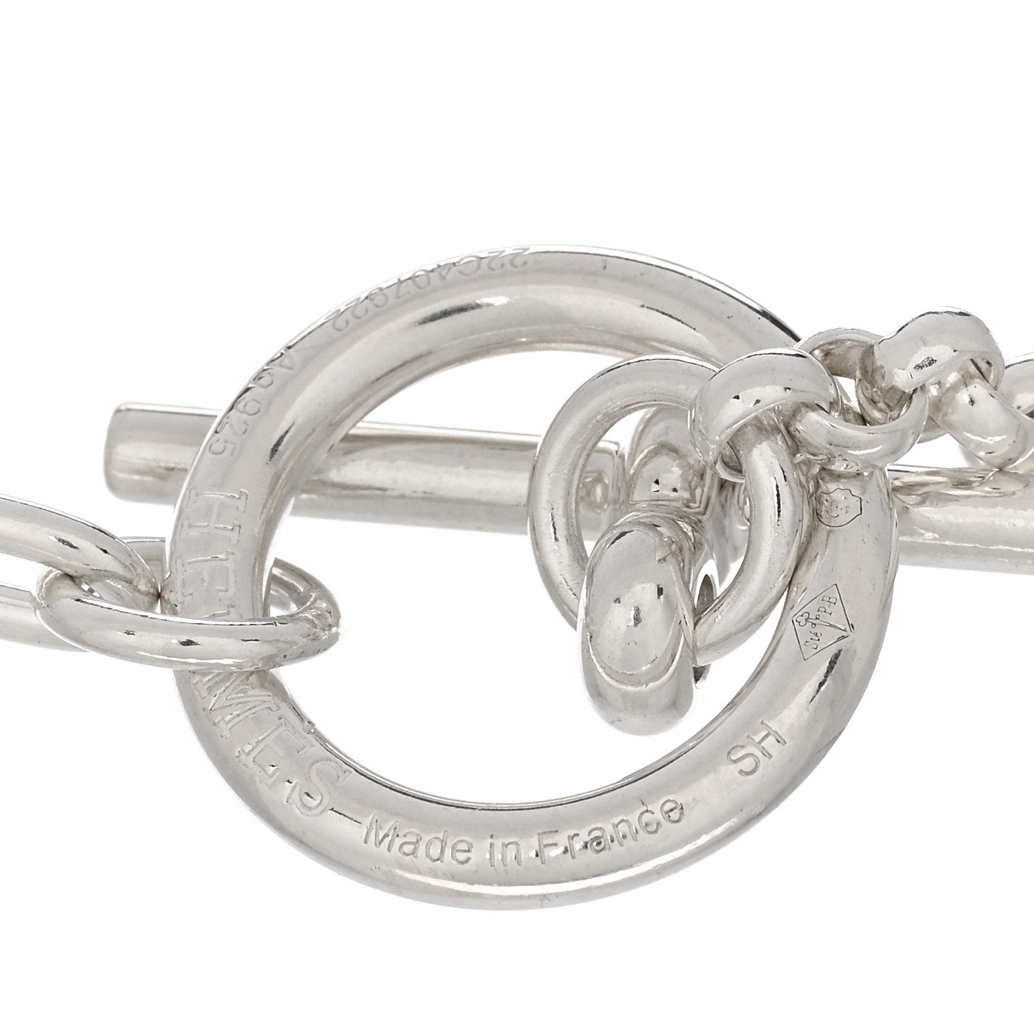 Hermes Sterling Silver Chaine d'Ancre Punk Bracelet SH 3 of 3