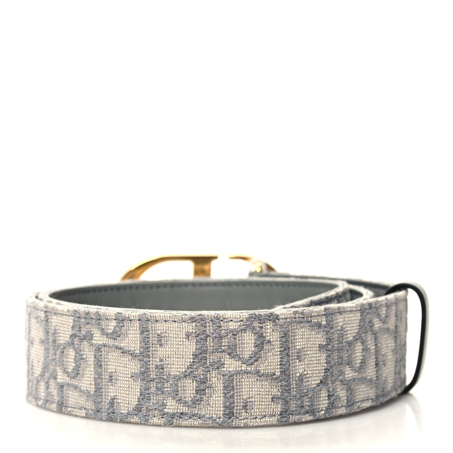 Christian Dior Oblique 30 Montaigne 35mm Belt 80 32 Gris 2 of 6