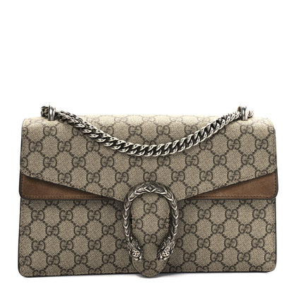 Gucci GG Supreme Monogram Small Dionysus Shoulder Bag Taupe 1 of 11