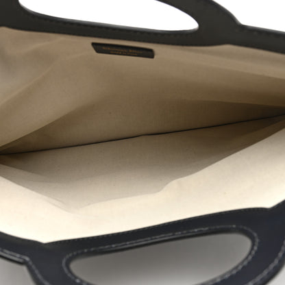 Christian Dior Oblique Fold Over Clutch Blue 5 of 6
