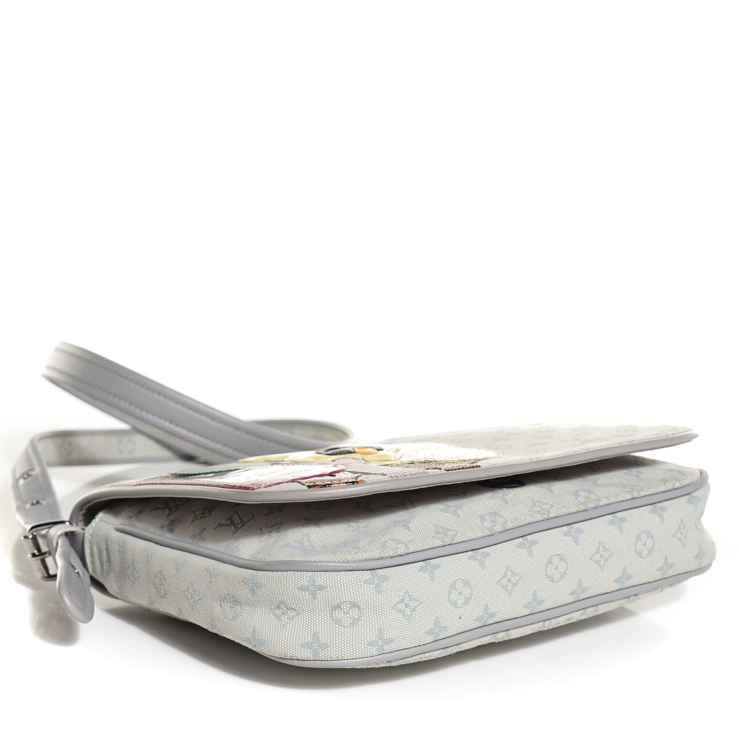 Louis Vuitton Mini Monogram Patchwork Conte De Fees Musette Grey 4 of 7