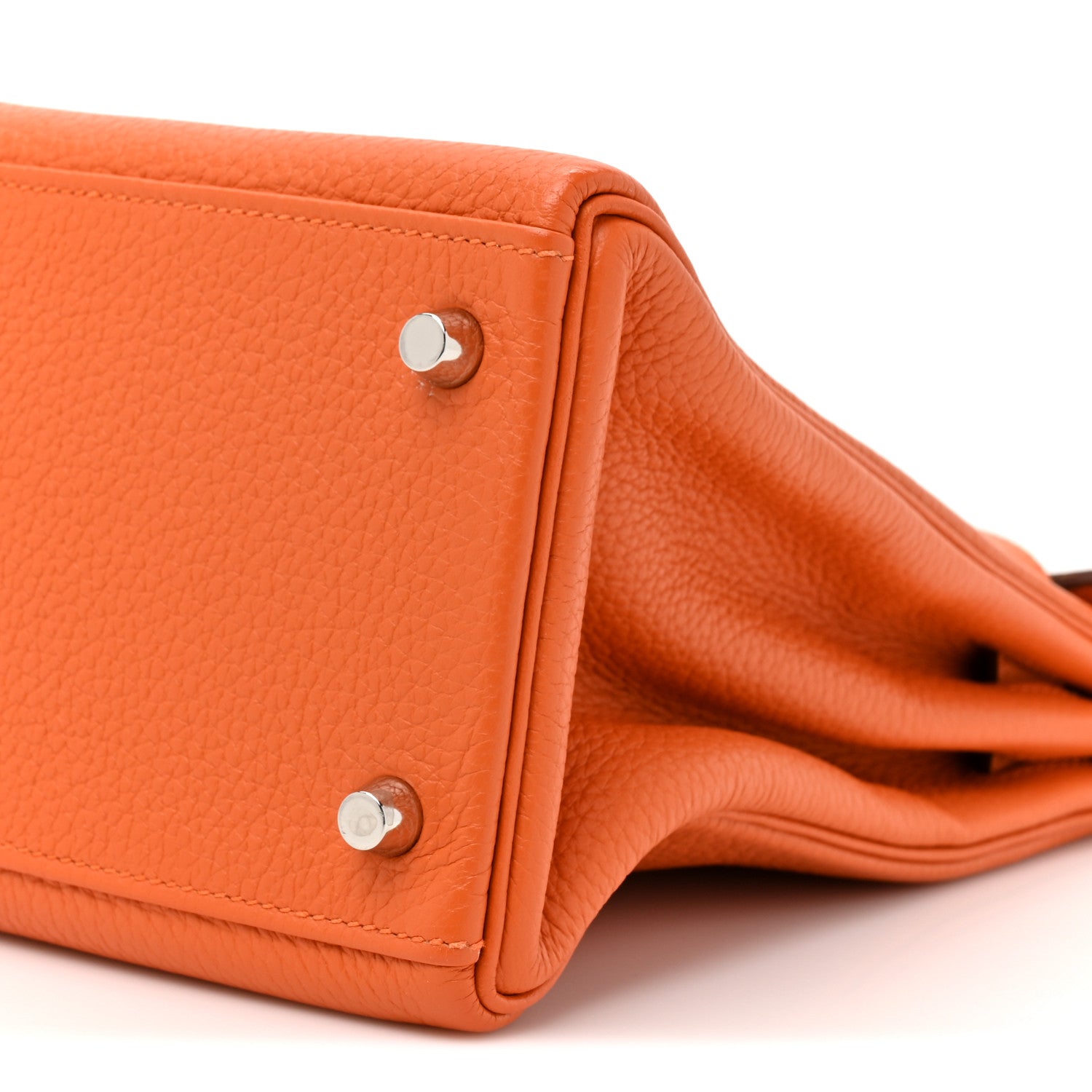 Hermes Taurillon Clemence Kelly Retourne 28 Orange 10 of 10