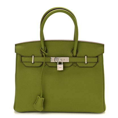 Hermes Togo Birkin 30 Vert Anis 1 of 11