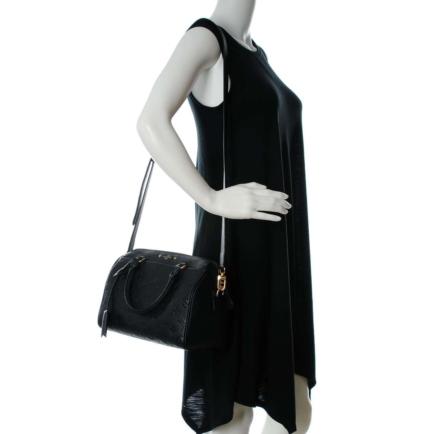 Louis Vuitton Empreinte Speedy Bandouliere 25 NM Black 2 of 7