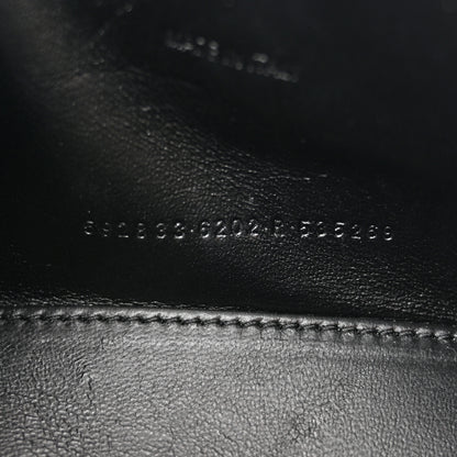 Balenciaga Metallic Shiny Calfskin Crocodile Embossed Hourglass Top Handle Bag XS Pink 8 of 16