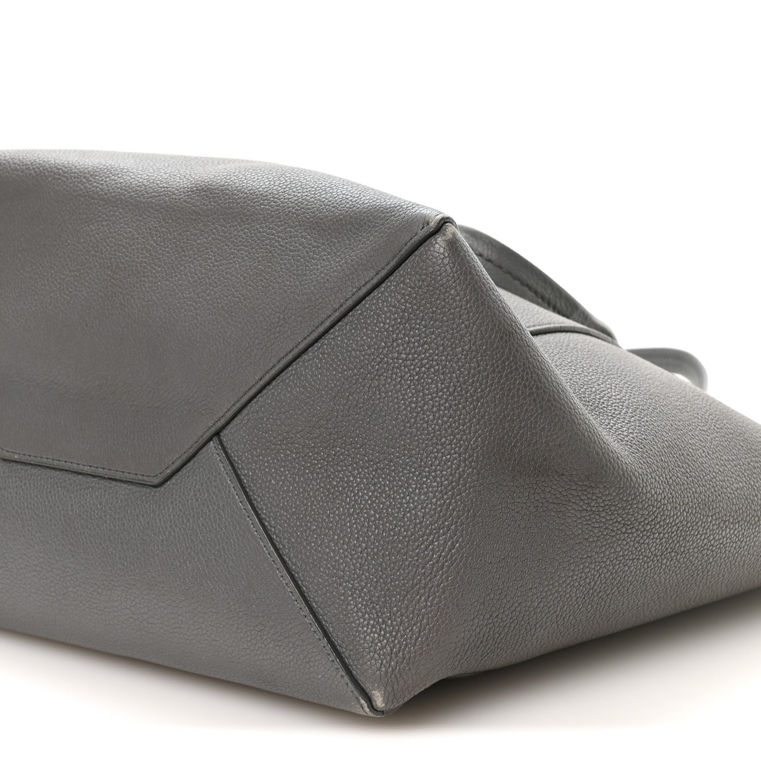 Celine Soft Grained Calfskin Medium Belt Cabas Phantom Grey 10 of 11