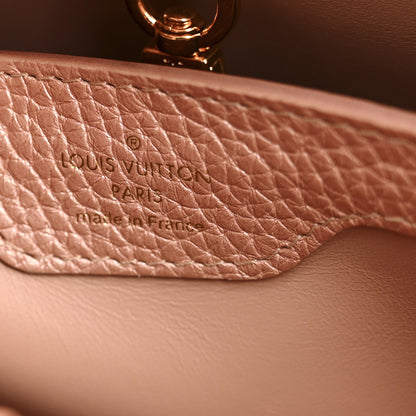 Louis Vuitton Metallic Taurillon Capucines BB Pearly Pink 6 of 10