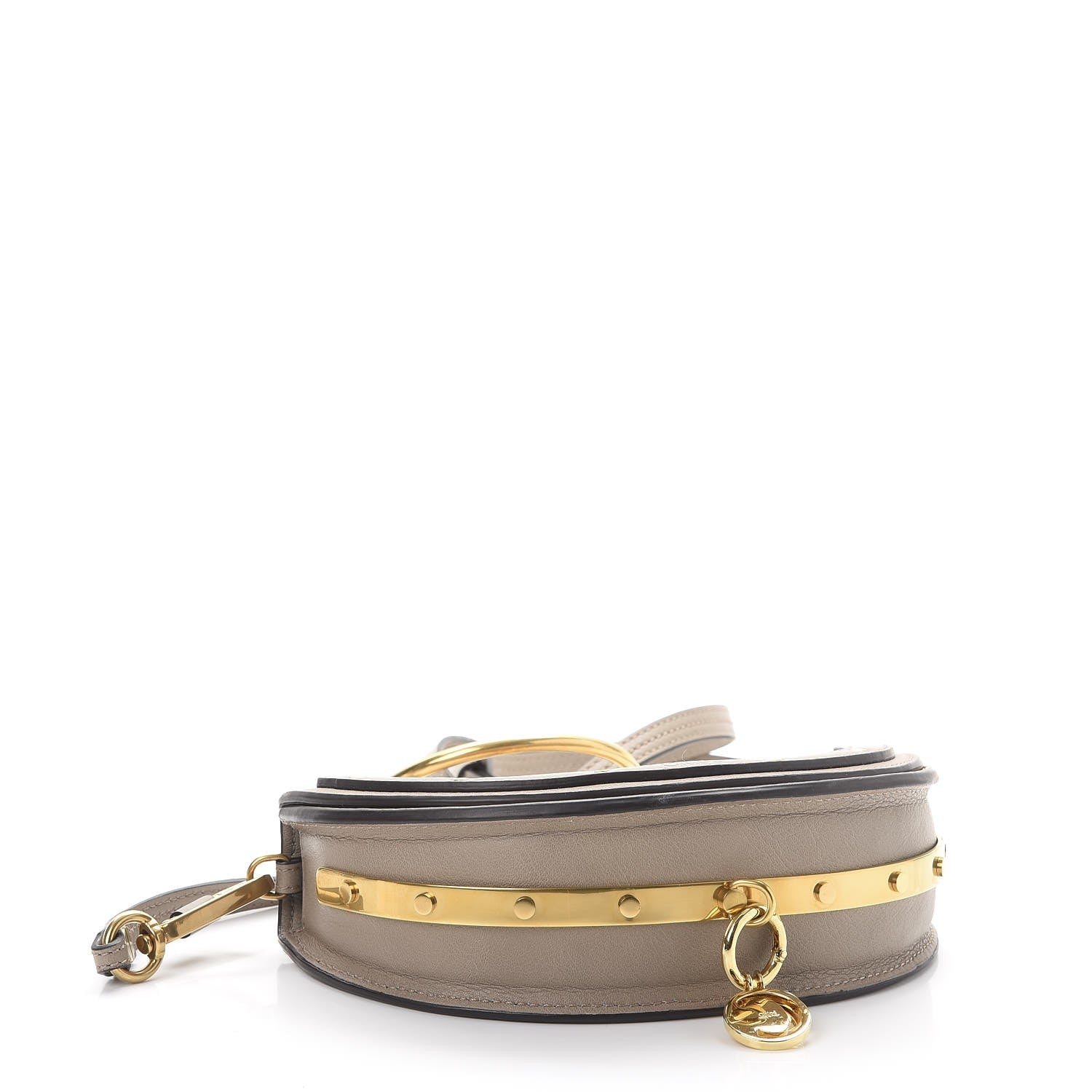 Chloe Calfskin Small Nile Bracelet Minaudiere Bag Motty Grey 5 of 9