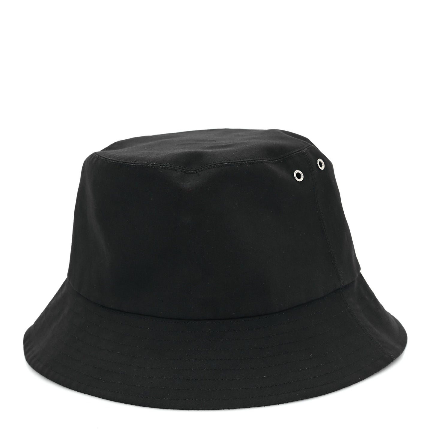 Polyester Cotton Oblique Teddy-D Brim Bucket Hat 57 Black