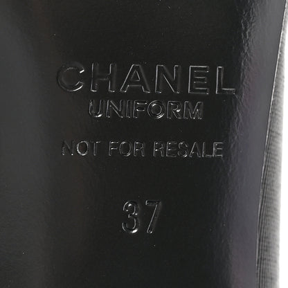 Chanel Grosgrain Cap Toe Uniform Pump 37 Black 6 of 11