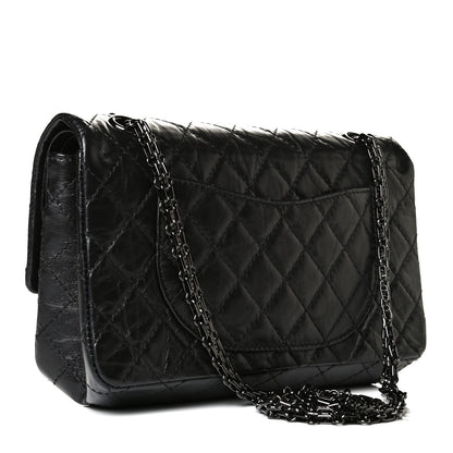 Chanel Aged Calfskin Quilted 2.55 Reissue 225 Flap So Black 2 of 6