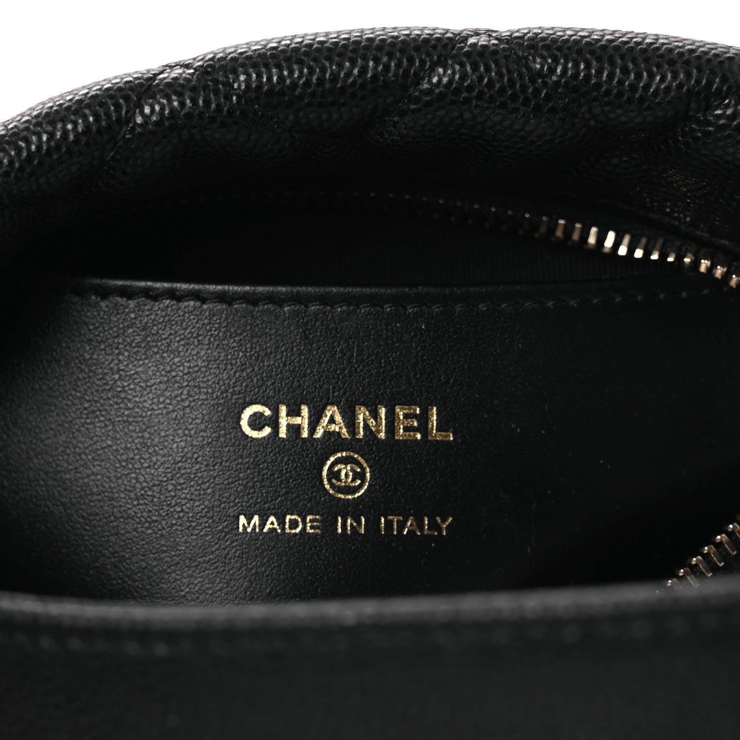 Chanel Shiny Caviar Quilted Bow Pouch Hobo Black 6 of 10