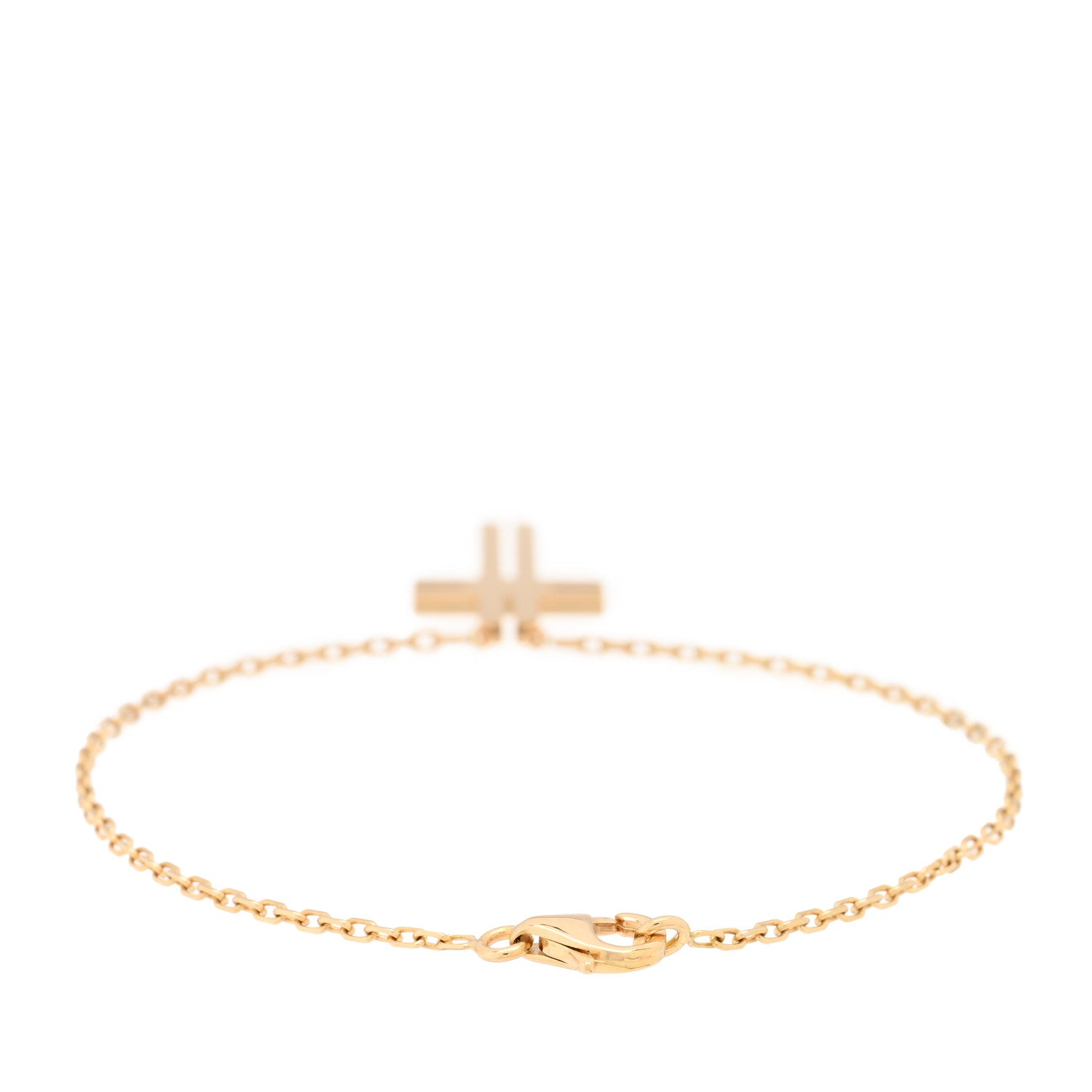 Cartier 18K Yellow Gold Double Cross Bracelet 2 of 3