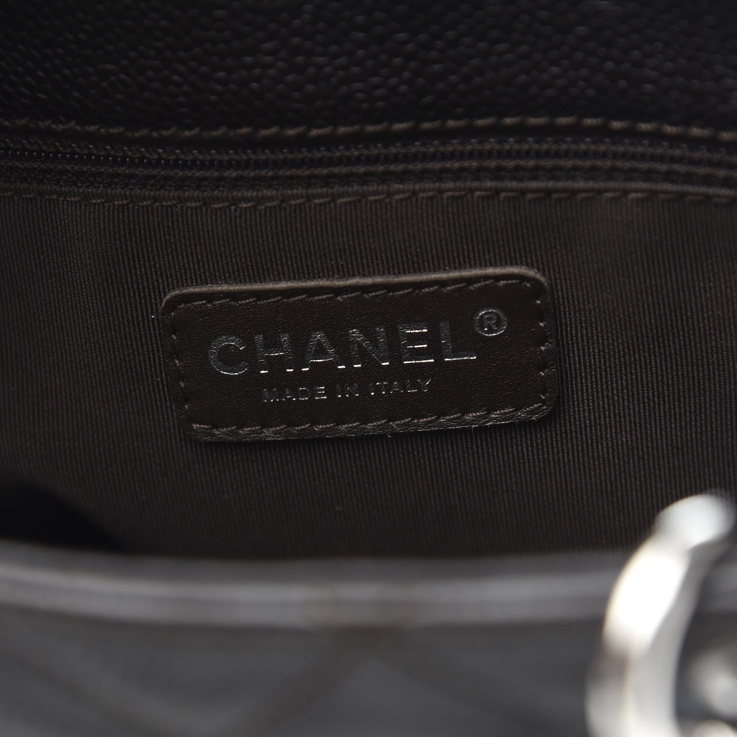 Chanel Caviar Quilted Petit Shopping Tote PST Black 6 of 9