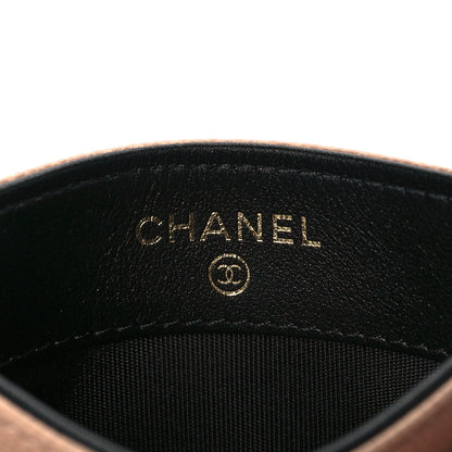 Chanel Caviar Quilted Filigree Card Holder Beige Black 6 of 10