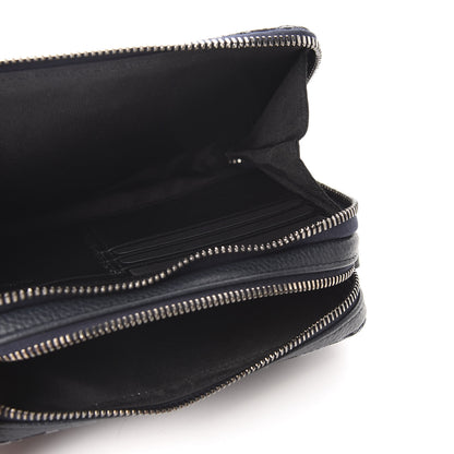 Christian Dior Oblique Pouch Navy Blue 5 of 10