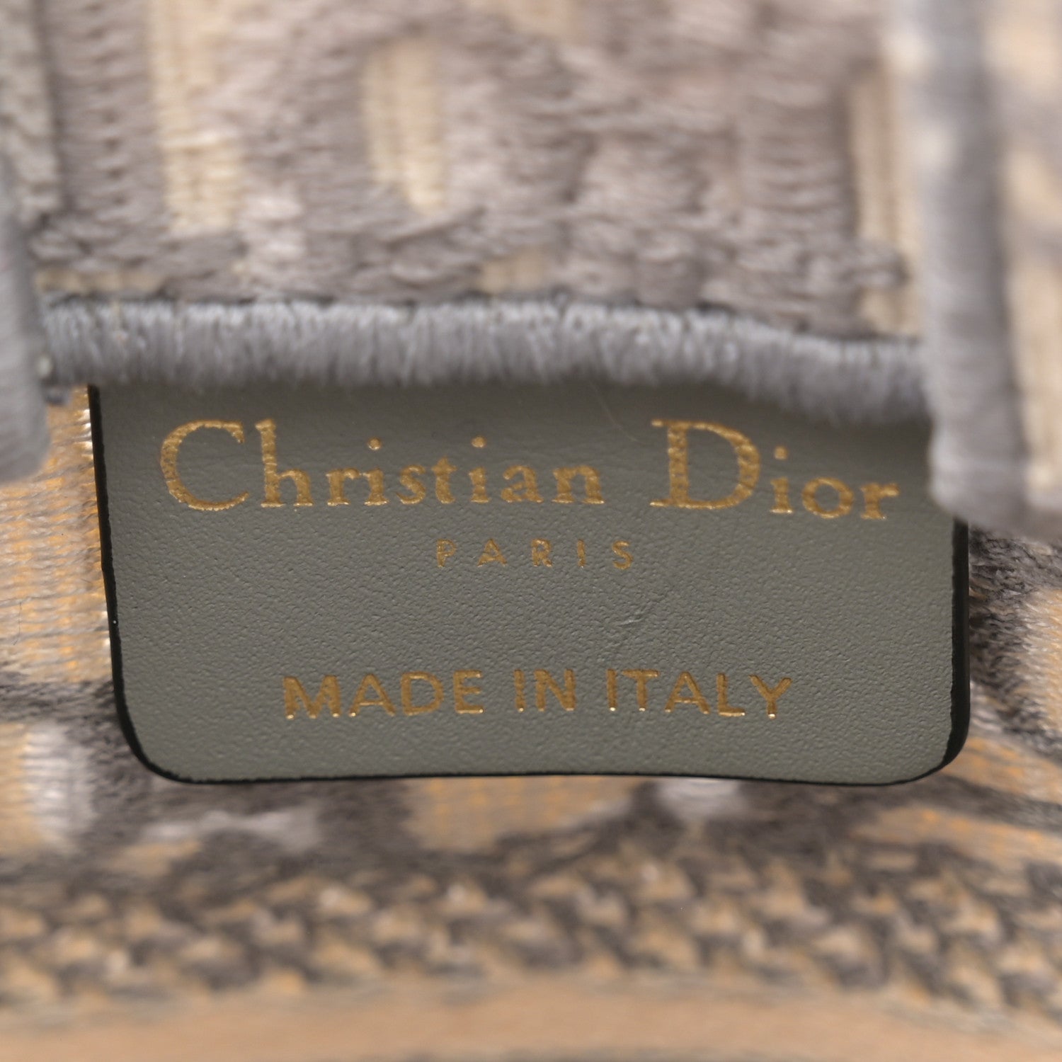 Christian Dior Oblique Mini Book Tote Phone Bag Grey 6 of 10