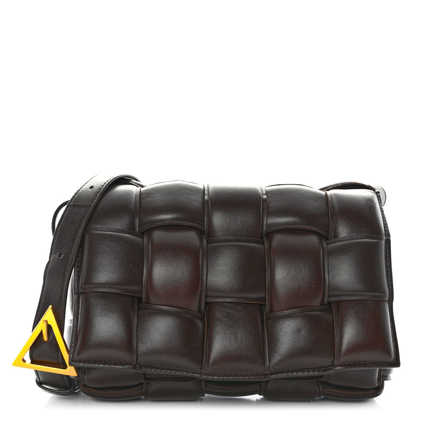 Nappa Maxi Intreccio Padded Cassette Crossbody Bag Fondant
