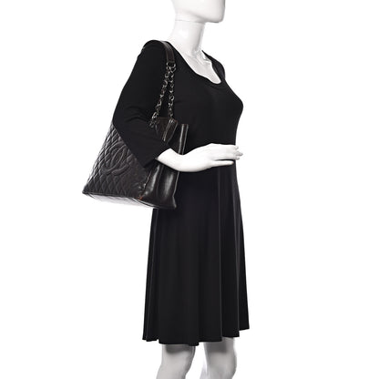 Chanel Caviar Quilted Grand Shopping Tote GST Dark Brown 2 of 26
