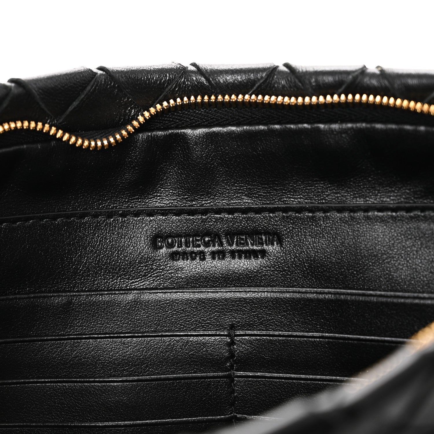 Bottega Veneta Nappa Intrecciato Zip Pouch Black 6 of 7