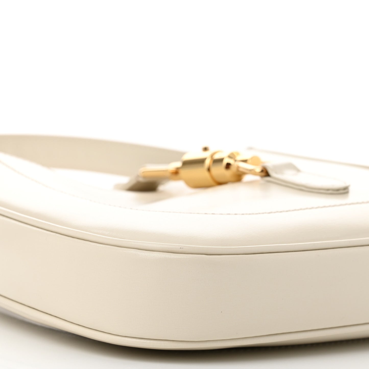 Boarded Dyana Lux Calfskin Small Jackie 1961 Hobo Mystic White