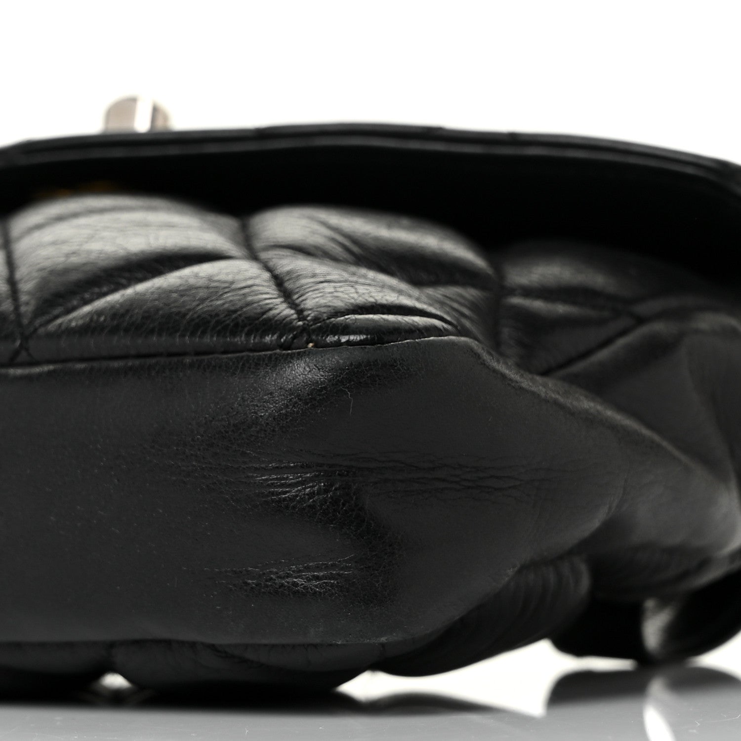 Chanel Lambskin Quilted Flap Waist Belt Bag Black 7 of 8