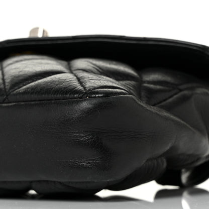 Chanel Lambskin Quilted Flap Waist Belt Bag Black 7 of 8