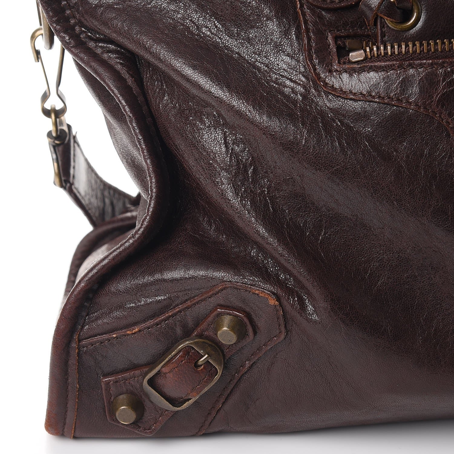 Balenciaga Chevre Classic Hardware City Chocolate 12 of 15