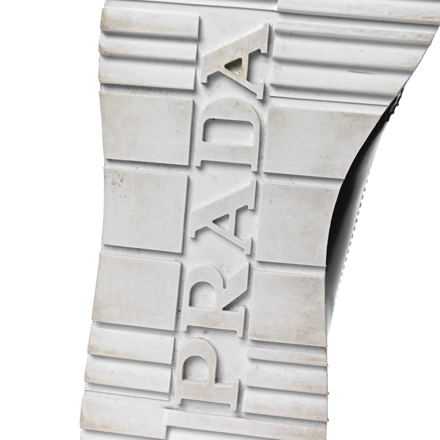 Prada Spazzolato Wingtip Brogue Platform Derby 39.5 Black 8 of 12