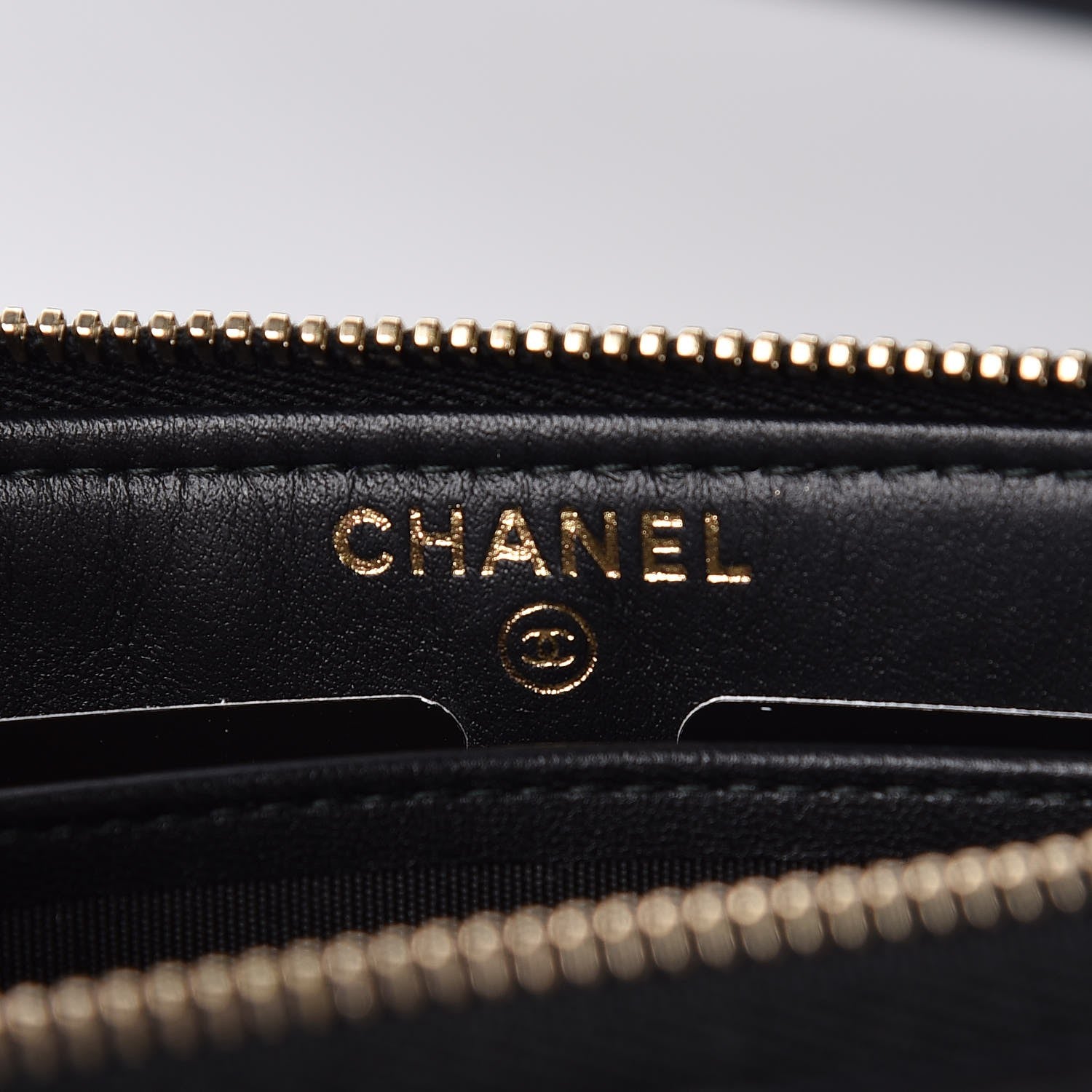 Chanel Lambskin Quilted Small Boy Zipped Pouch Black 6 of 9