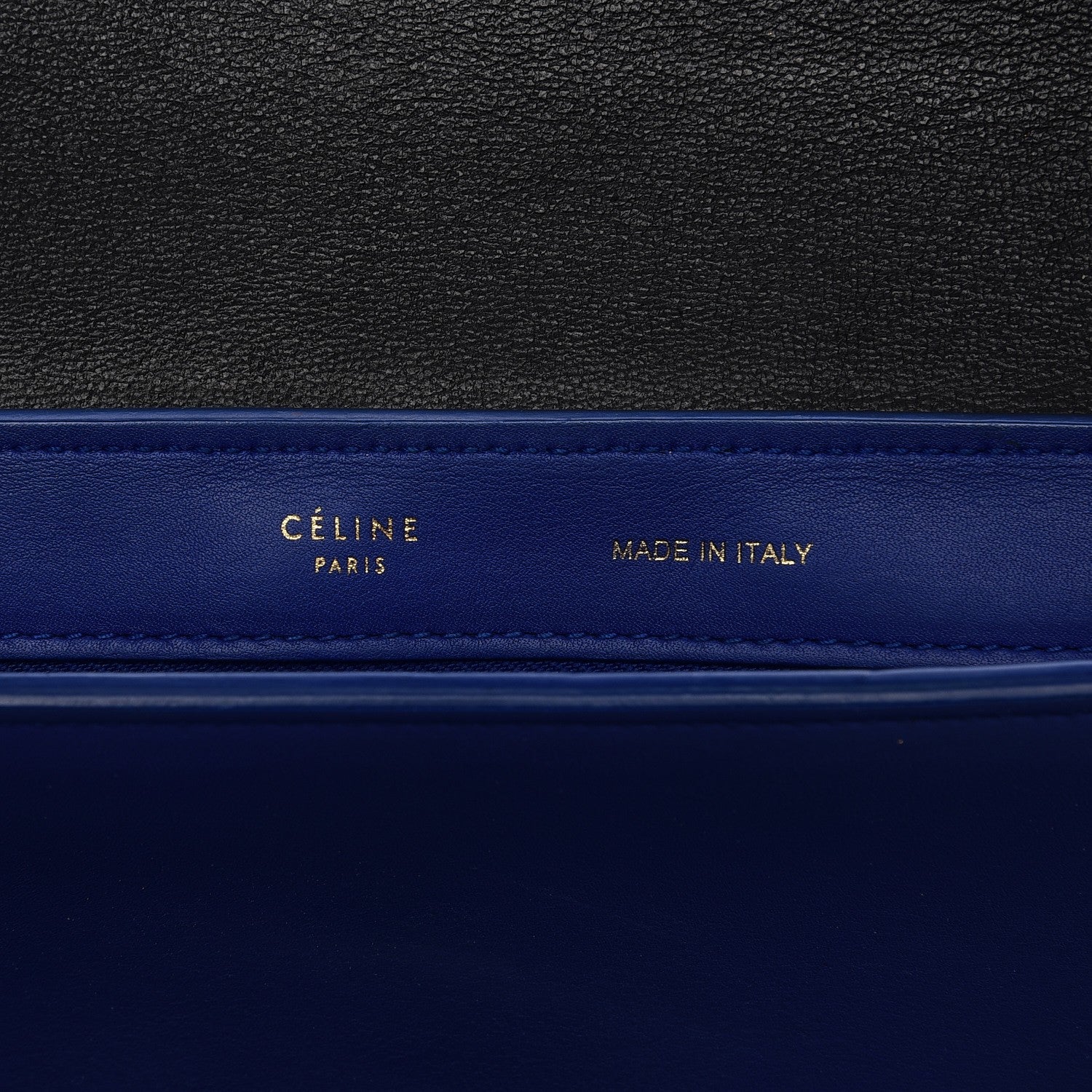 Celine Smooth Calfskin Small Tri-Color Trapeze Black 7 of 10