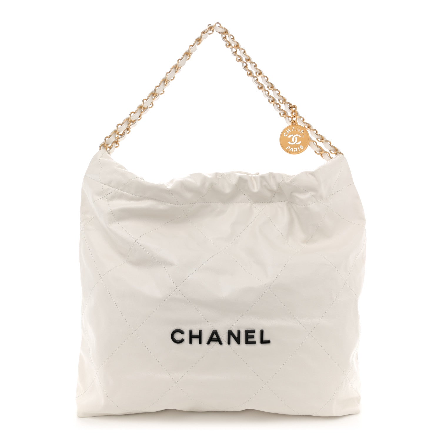 Chanel Calfskin Quilted Chanel 22 White 1 of 12